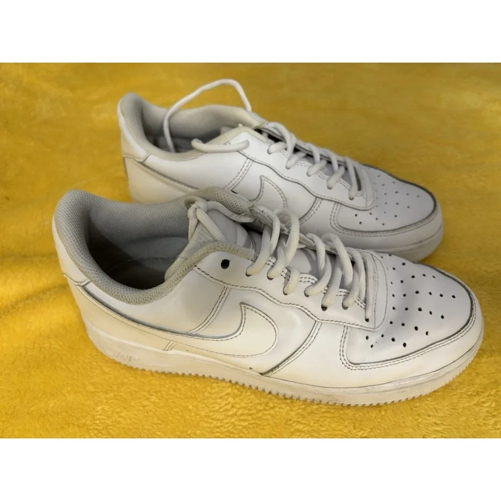 Nike Air Force 1 Shoes Low Big Kids GS Triple White Sneakers DH2920 111 Size 7Y